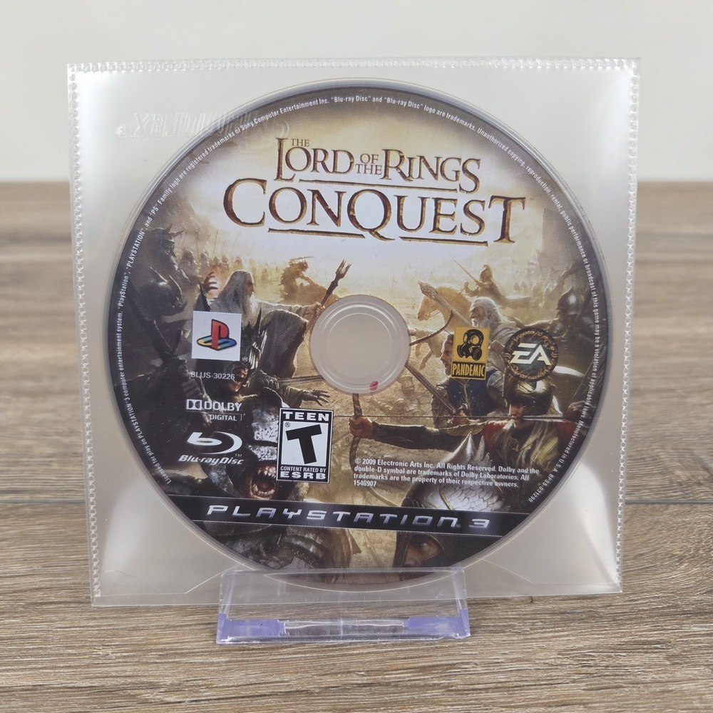 The Lord of the Rings: Conquest (PS3, 2009)  Disc Only Tested Working Clean